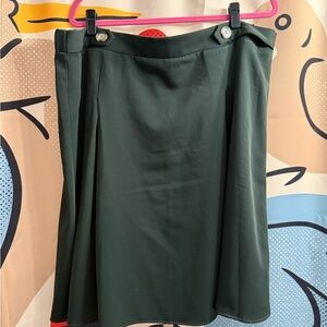 ModCloth Dark Forest Green A-Line Skirt